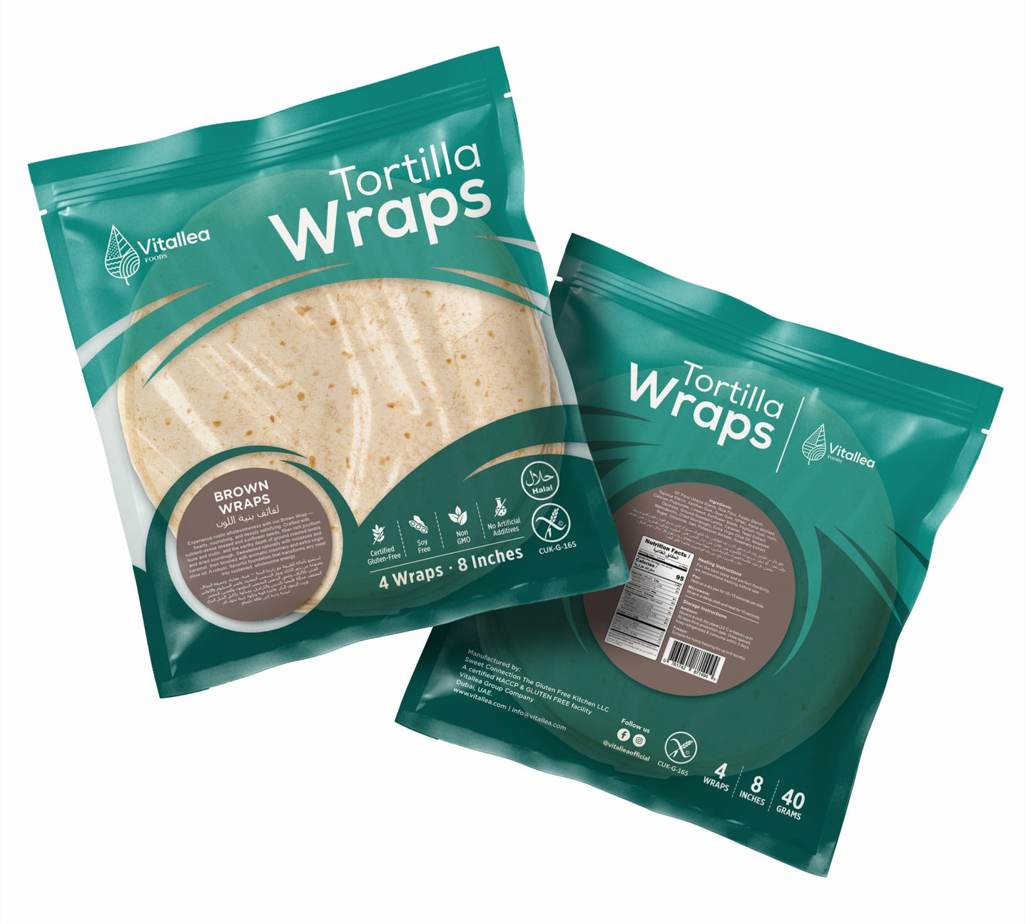 Vitallea Brown Wraps