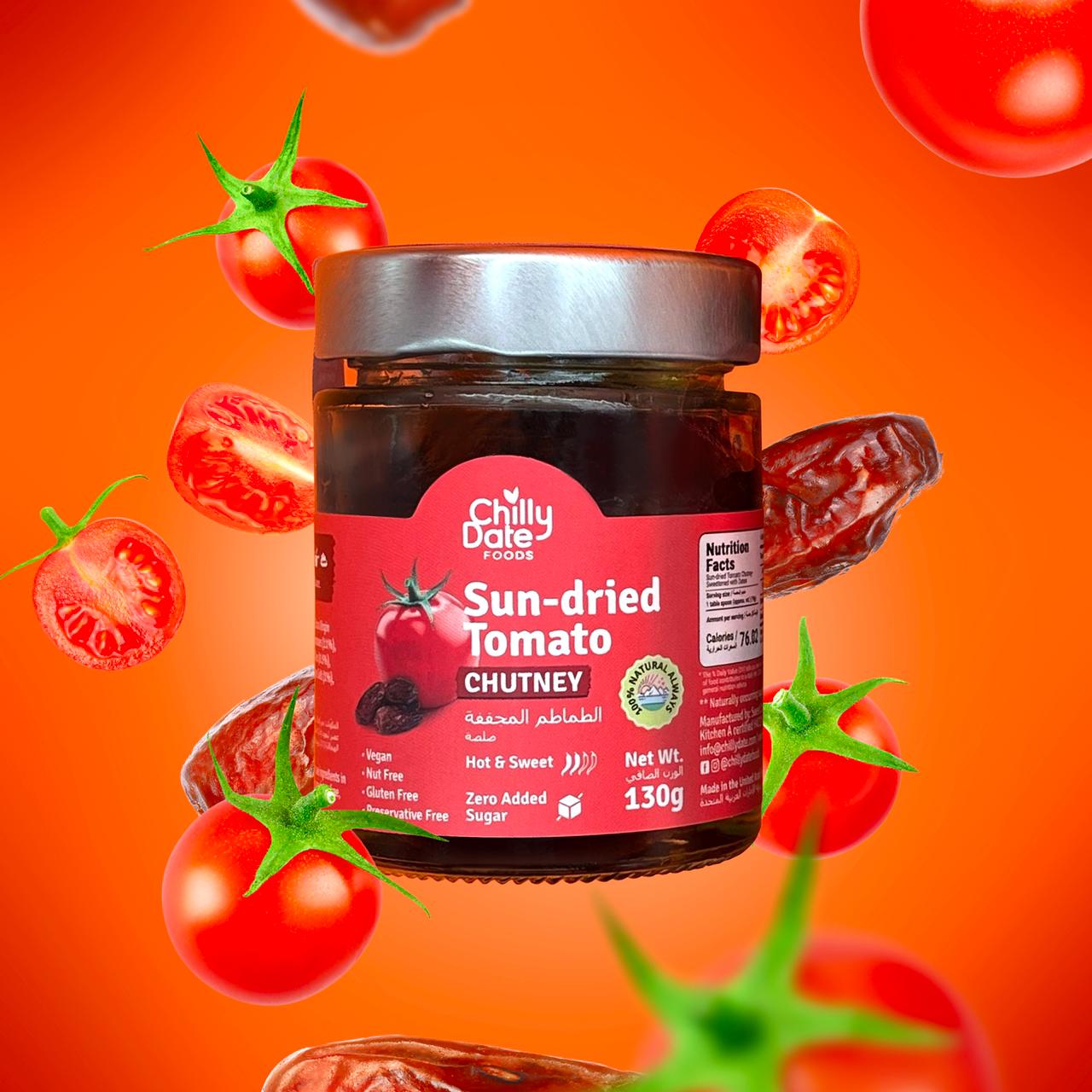CHILLYDATE SUNDRIED TOMATO CHUTNEY - 130G