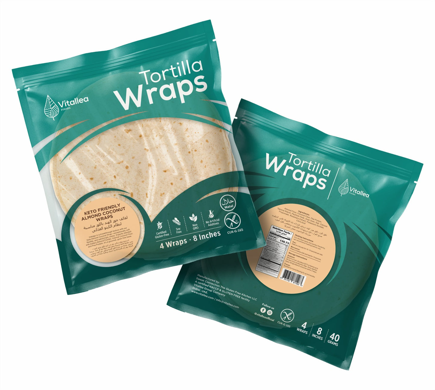 Vitallea Keto Friendly Almond Coconut Wrap