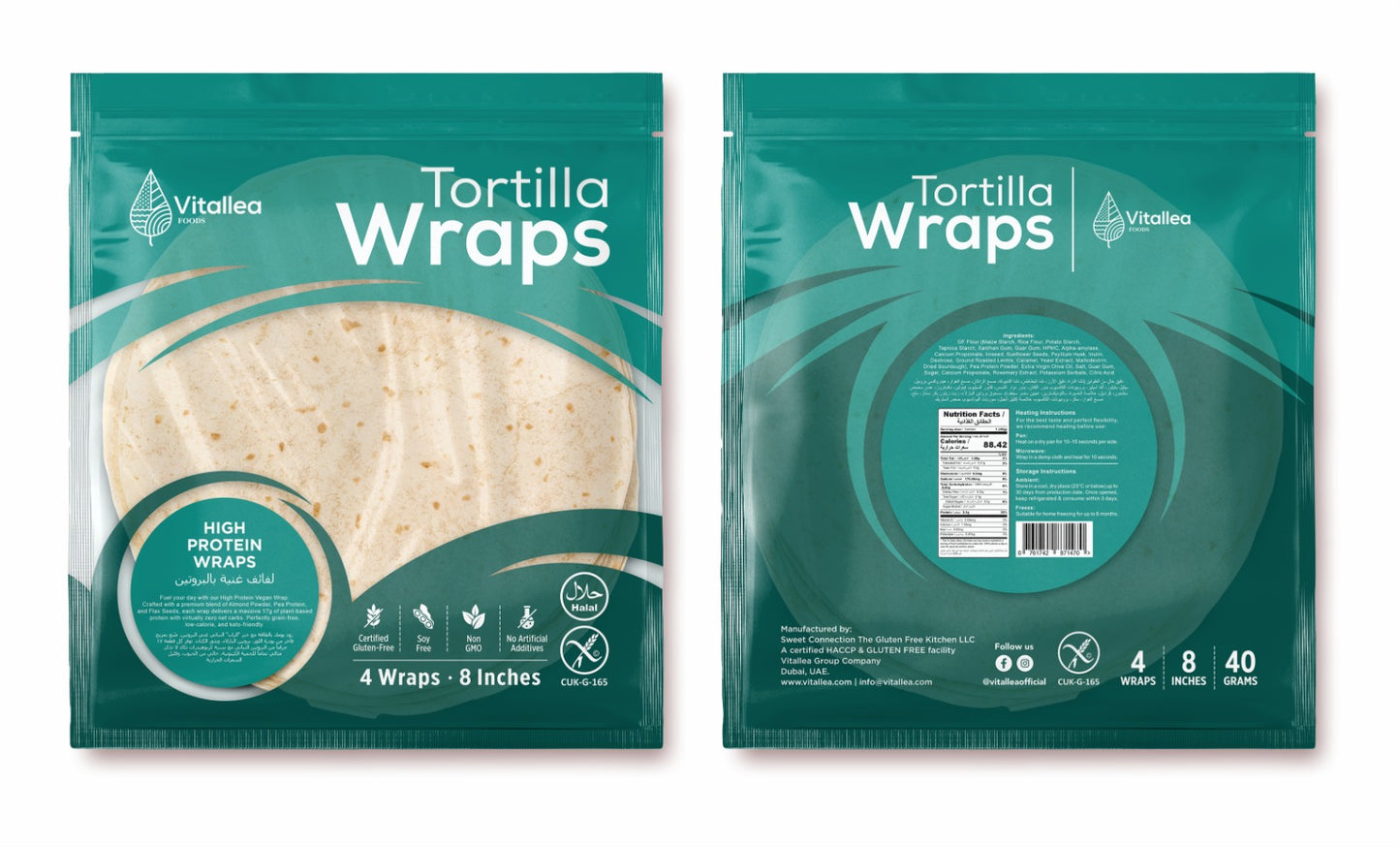 Vitallea High-Protein Wraps