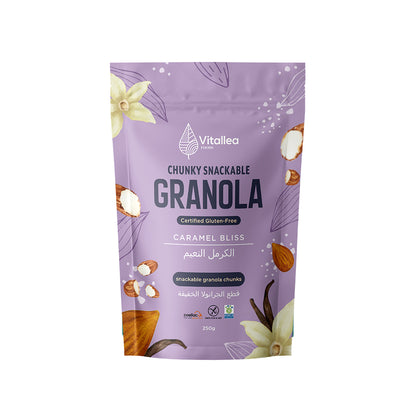 VITALLEA SNACKABLE GRANOLA CARAMEL BLISS - 250g